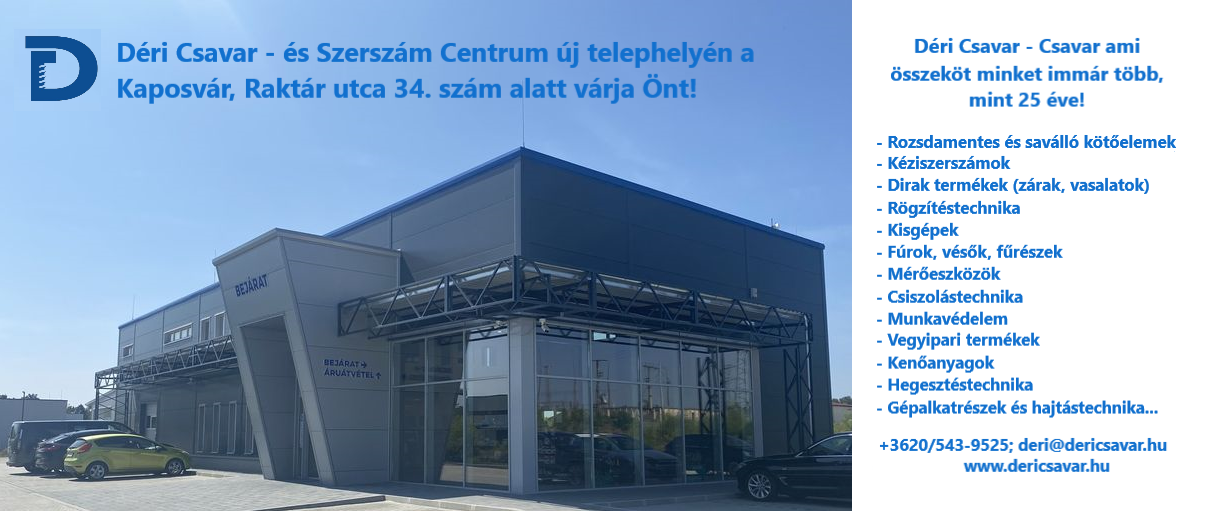 Déri Csavar- és Szerszám Centrum