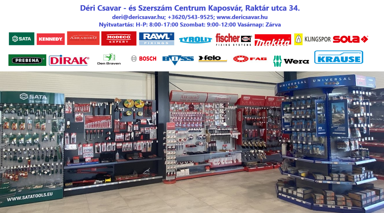 Déri Csavar- és Szerszám Centrum
