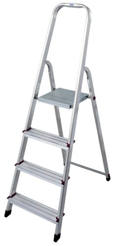 CORDA Lépcsőfokos állólétra, 1x4 lépcsőfok