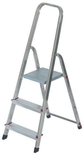 CORDA Lépcsőfokos állólétra, 1x3 lépcsőfok