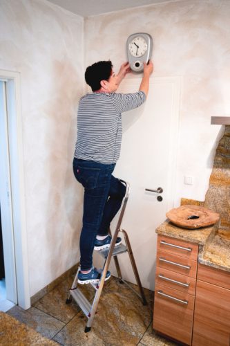 CORDA Lépcsőfokos állólétra, 1x3 lépcsőfok