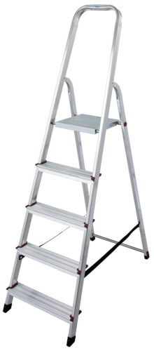 CORDA Lépcsőfokos állólétra, 1x5 lépcsőfok