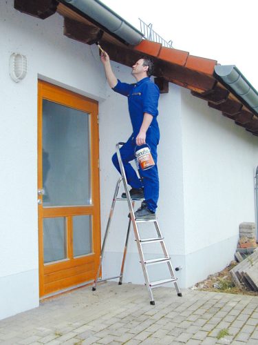 CORDA Lépcsőfokos állólétra, 1x5 lépcsőfok