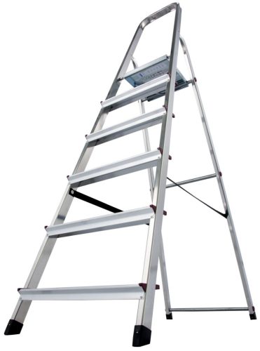 CORDA Lépcsőfokos állólétra, 1x6 lépcsőfok