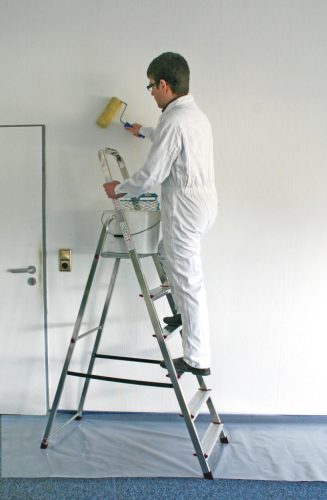 CORDA Lépcsőfokos állólétra, 1x6 lépcsőfok