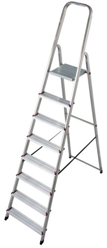 CORDA Lépcsőfokos állólétra, 1x8 lépcsőfok