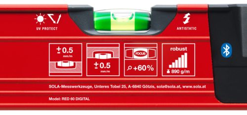 Elektronikus dőlésmérő RED 25 digital