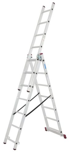 CORDA Sokcélú létra lépcsőfunkcióval, 3x7 létrafok