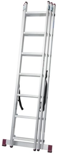 CORDA Sokcélú létra lépcsőfunkcióval, 3x7 létrafok