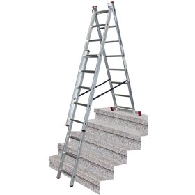 CORDA Sokcélú létra lépcsőfunkcióval, 3x8 létrafok