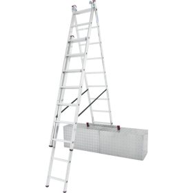 CORDA Sokcélú létra lépcsőfunkcióval, 3x9 létrafok