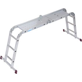 CORDA Univerzális csuklós létra dobogóval, 4x3 létrafok