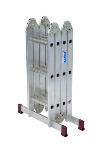 CORDA Univerzális csuklós létra dobogóval, 4x3 létrafok