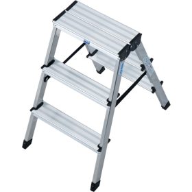   MONTO Dopplo lépcsőfokos két oldalon járható létra, 2x3 lépcsőfok