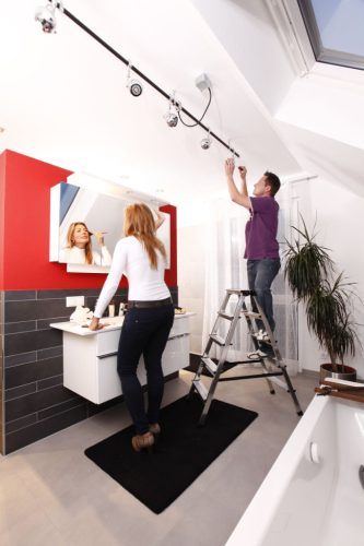 MONTO Dopplo lépcsőfokos két oldalon járható létra, 2x5 lépcsőfok