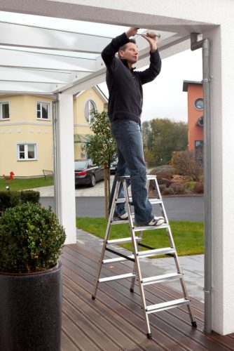 MONTO Dopplo lépcsőfokos két oldalon járható létra, 2x6 lépcsőfok