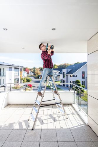 MONTO Dopplo lépcsőfokos két oldalon járható létra, 2x7 lépcsőfok