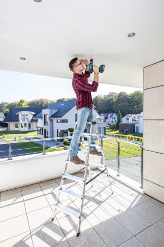 MONTO Dopplo lépcsőfokos két oldalon járható létra, 2x7 lépcsőfok