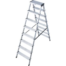   MONTO Dopplo lépcsőfokos két oldalon járható létra, 2x8 lépcsőfok