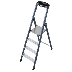   MONTO SePro lépcsőfokos eloxált állólétra , 1x4 lépcsőfok