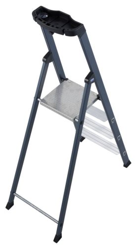 MONTO SePro lépcsőfokos eloxált állólétra , 1x4 lépcsőfok