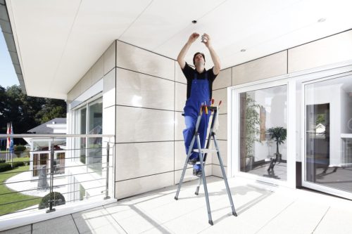 MONTO SePro lépcsőfokos eloxált állólétra , 1x4 lépcsőfok