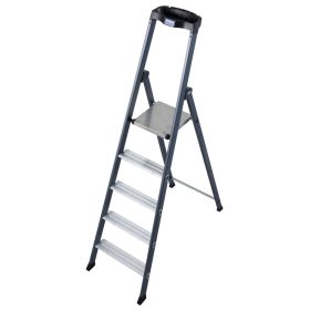   MONTO SePro lépcsőfokos eloxált állólétra , 1x5 lépcsőfok