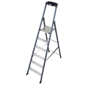   MONTO SePro lépcsőfokos eloxált állólétra , 1x6 lépcsőfok