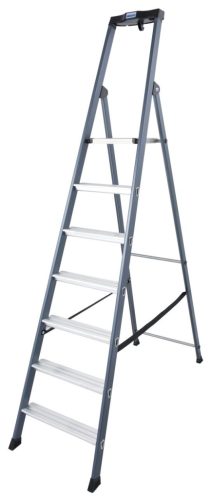 MONTO SePro lépcsőfokos eloxált állólétra , 1x7 lépcsőfok