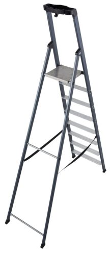 MONTO SePro lépcsőfokos eloxált állólétra , 1x8 lépcsőfok