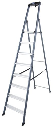 MONTO SePro lépcsőfokos eloxált állólétra , 1x8 lépcsőfok