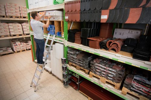 STABILO Lépcsőfokos támasztólétra + S, egyrészes, 8 lépcsőfok