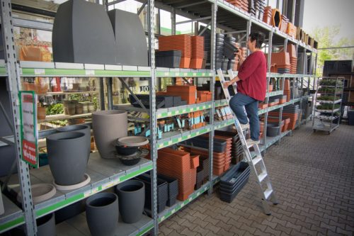 STABILO Lépcsőfokos támasztólétra + S, egyrészes, 8 lépcsőfok