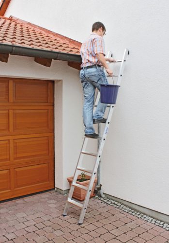STABILO Lépcsőfokos támasztólétra + S, egyrészes, 10 lépcsőfok