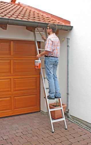 STABILO Lépcsőfokos támasztólétra + S, egyrészes, 10 lépcsőfok