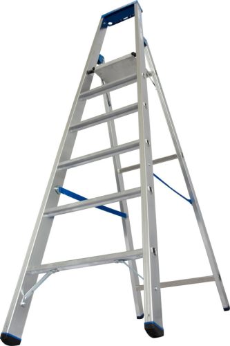 STABILO Lépcsőfokos állólétra, 1x6 lépcsőfok