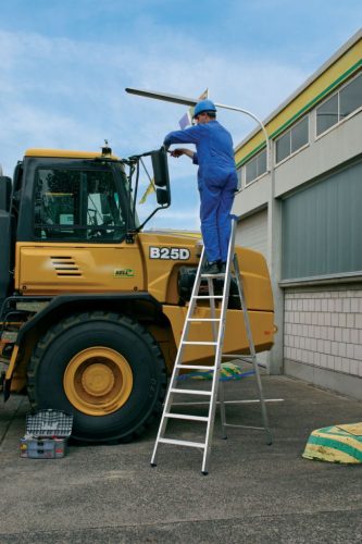 STABILO Lépcsőfokos állólétra, 1x8 lépcsőfok