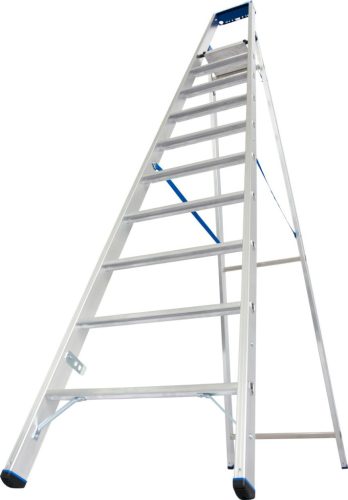 STABILO Lépcsőfokos állólétra, 1x10 lépcsőfok