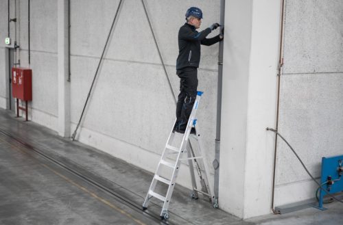 STABILO Lépcsőfokos gurítható állólétra, 5 lépcsőfok