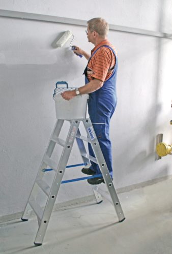 STABILO Lépcsőfokos két oldalon járható létra, 2x5 lépcsőfok