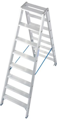 STABILO Lépcsőfokos két oldalon járható létra, 2x8 lépcsőfok