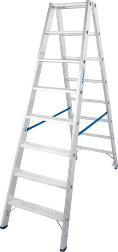 STABILO Lépcsőfokos két oldalon járható létra, 2x8 lépcsőfok