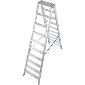   STABILO Lépcsőfokos két oldalon járható létra, 2x10 lépcsőfok