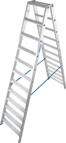 STABILO Lépcsőfokos két oldalon járható létra, 2x12 lépcsőfok