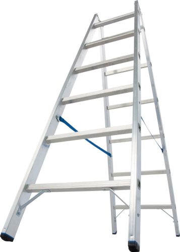 STABILO Létrafokos két oldalon járható létra, 2x6 létrafok