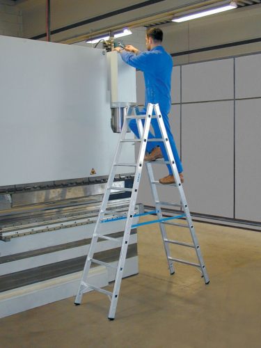 STABILO Létrafokos két oldalon járható létra, 2x8 létrafok