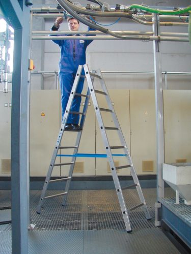 STABILO Létrafokos két oldalon járható létra, 2x8 létrafok