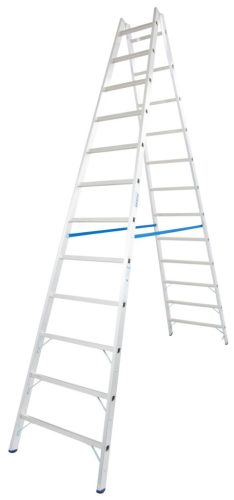 STABILO Létrafokos két oldalon járható létra, 2x12 létrafok