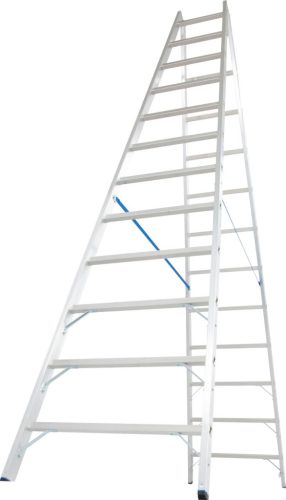 STABILO Létrafokos két oldalon járható létra, 2x12 létrafok