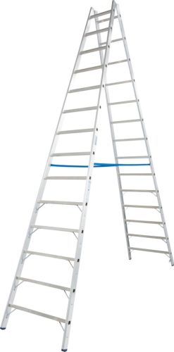STABILO Létrafokos két oldalon járható létra, 2x14 létrafok